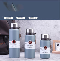 New Large Capacity Vacuum Insulated Cup Portable Fashionable Insulated Pot Handle Outdoor Car Sports Water Bottle Gift
