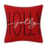 Christmas Snowman Pillow Cover, Big Red Snowman Printed Cushion Cover, Decorative Sofa Cover, Home Furnishings