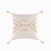 Tassels Cushion Cover 45x45cm Beige White Pillow Covers Decorative Pillow Case Square Home Boho Decor Macrame Pillowcase