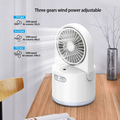 USB Charging Humidification Spray Small Fan Desktop Cooling Cooling Water Supply Fan Mini Portable Small Fan