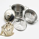 Play House Children's Mini Kitchen Baking Set Simulation Kitchen Stainless Steel Kitchen Toys Play House Cooking Pot