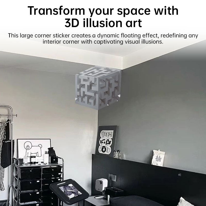 3D Creative Wall Stickers - Reality-Remodeling Illusion Art for Impossible Corners, Home & Wall Decor
