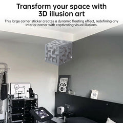 3D Creative Wall Stickers - Reality-Remodeling Illusion Art for Impossible Corners, Home & Wall Decor