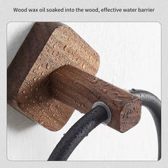 Towel Rack Ring Solid Wood Washcloth Storage Rack Hotel Bathroom Towel Rack Japanese Creative Towel Ring Hanging Rack