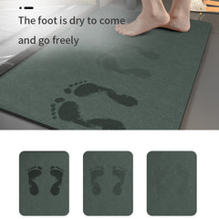 Diatom MudFloor Mat Toilet Entrance Mat Anti-slip Water Absorption Toilet Technology Velvet Soft Bathroom Mat