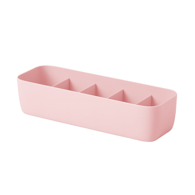 Grid Socks Storage Box Plastic Underwear Panties Storage Box Desktop Drawer Organizer Box Can Be Stacked