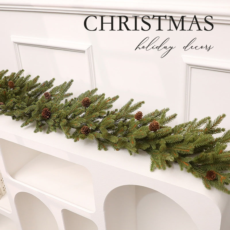 Christmas Decorative Wreath with Fir Branches, Wall Hanging Window Decoration, Artificial Garland for Holiday Display