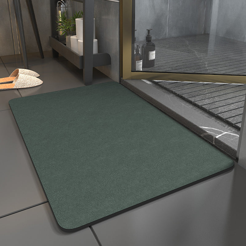 Diatom MudFloor Mat Toilet Entrance Mat Anti-slip Water Absorption Toilet Technology Velvet Soft Bathroom Mat