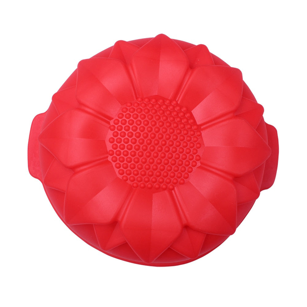 DIY Silicone Cake Baking Mold Big Sunflower DIY Silicone Cake Mold christmas DIY Mold Wedding Decoration
