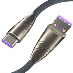 5AType-c zinc alloy fast charging data cable suitable for Android charging Xiaomi Huawei phone fast charging cable durable