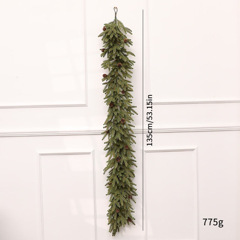 Christmas Decorative Wreath with Fir Branches, Wall Hanging Window Decoration, Artificial Garland for Holiday Display