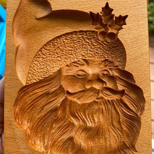 Cookie Mold Cutter Premium Beech Wood Cookie Shortbread Square Wooden Cookie Mold