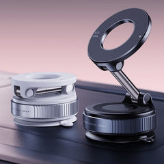 Vacuum suction phone holder car mounted rotating magnetic phone holder