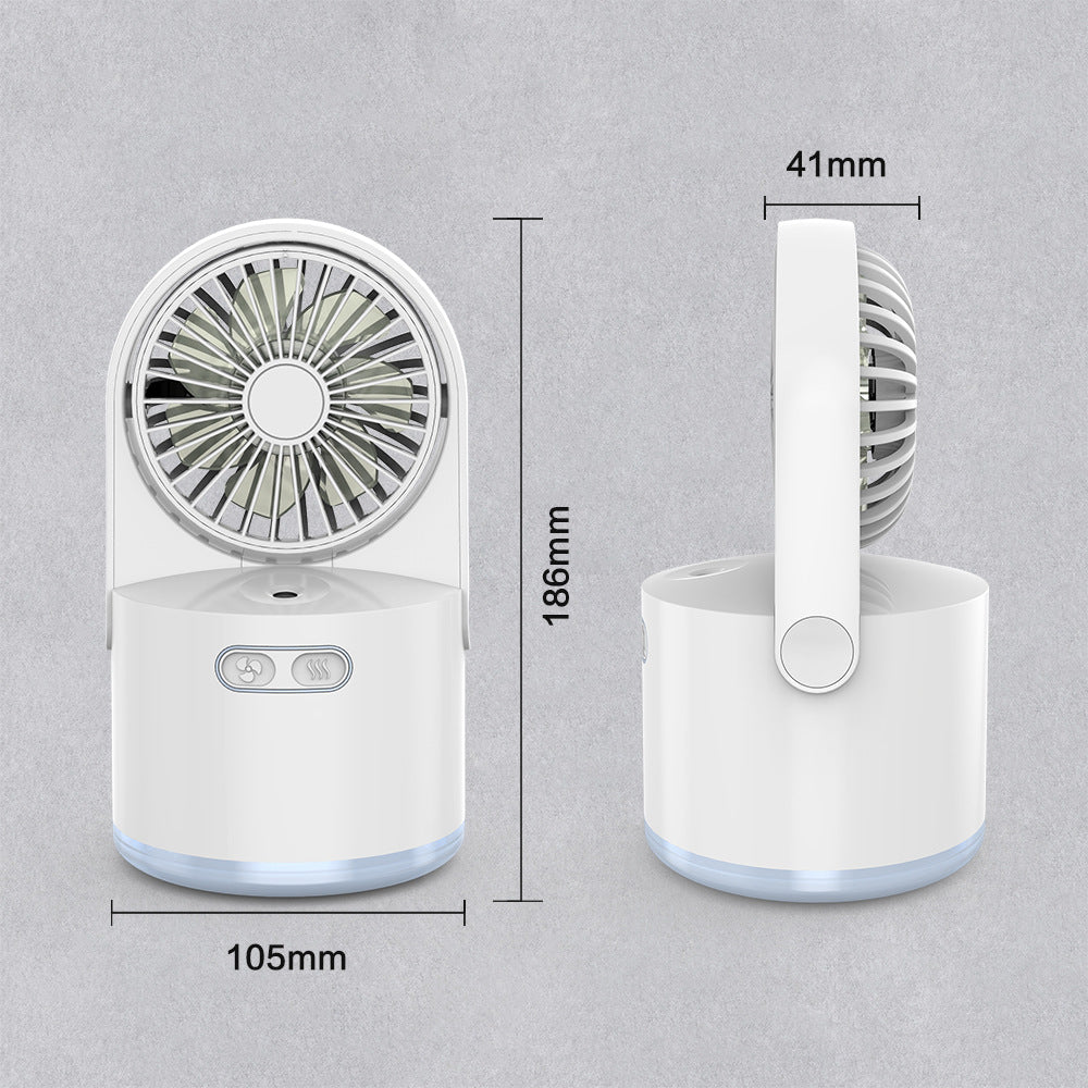 USB Charging Humidification Spray Small Fan Desktop Cooling Cooling Water Supply Fan Mini Portable Small Fan