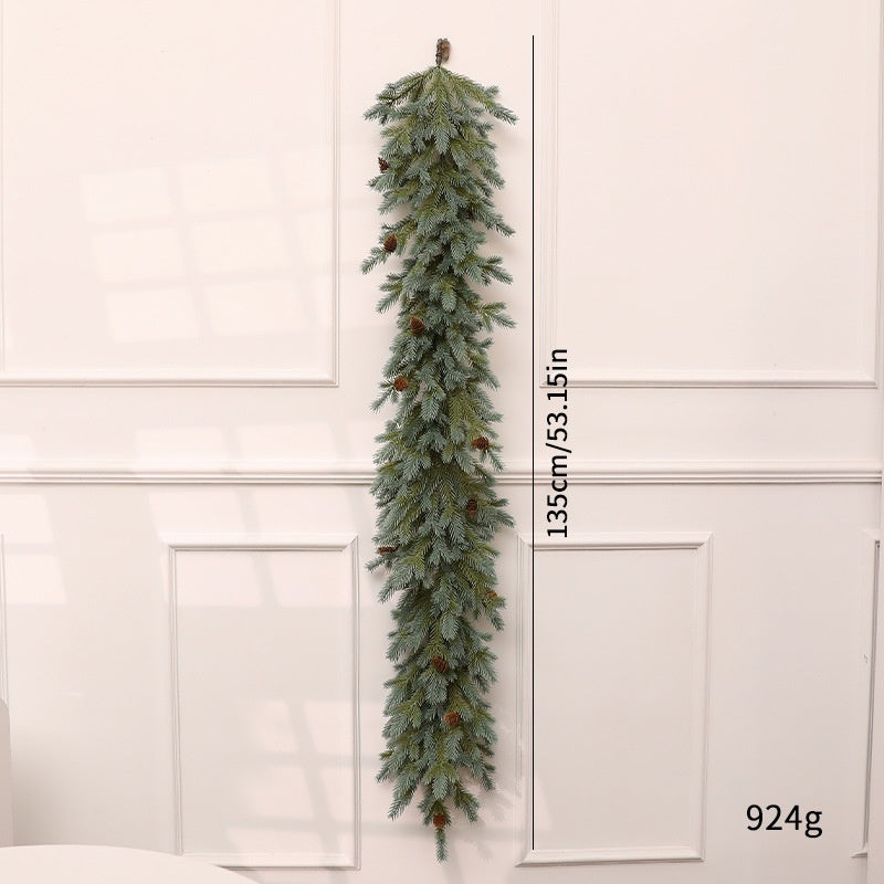 Christmas Decorative Wreath with Fir Branches, Wall Hanging Window Decoration, Artificial Garland for Holiday Display