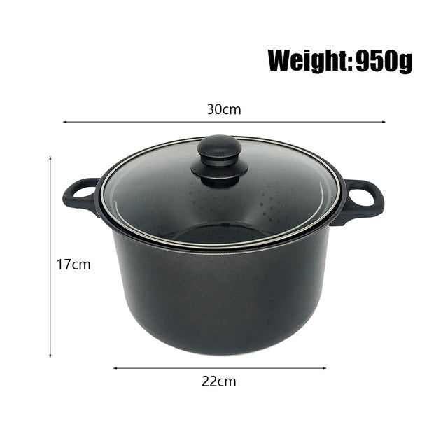 Cooking Pot with Built-In Strainer Water Filter Non-stick Pot Drain Basket Multifunctional Stainless Steel Cooking Pot Dropship