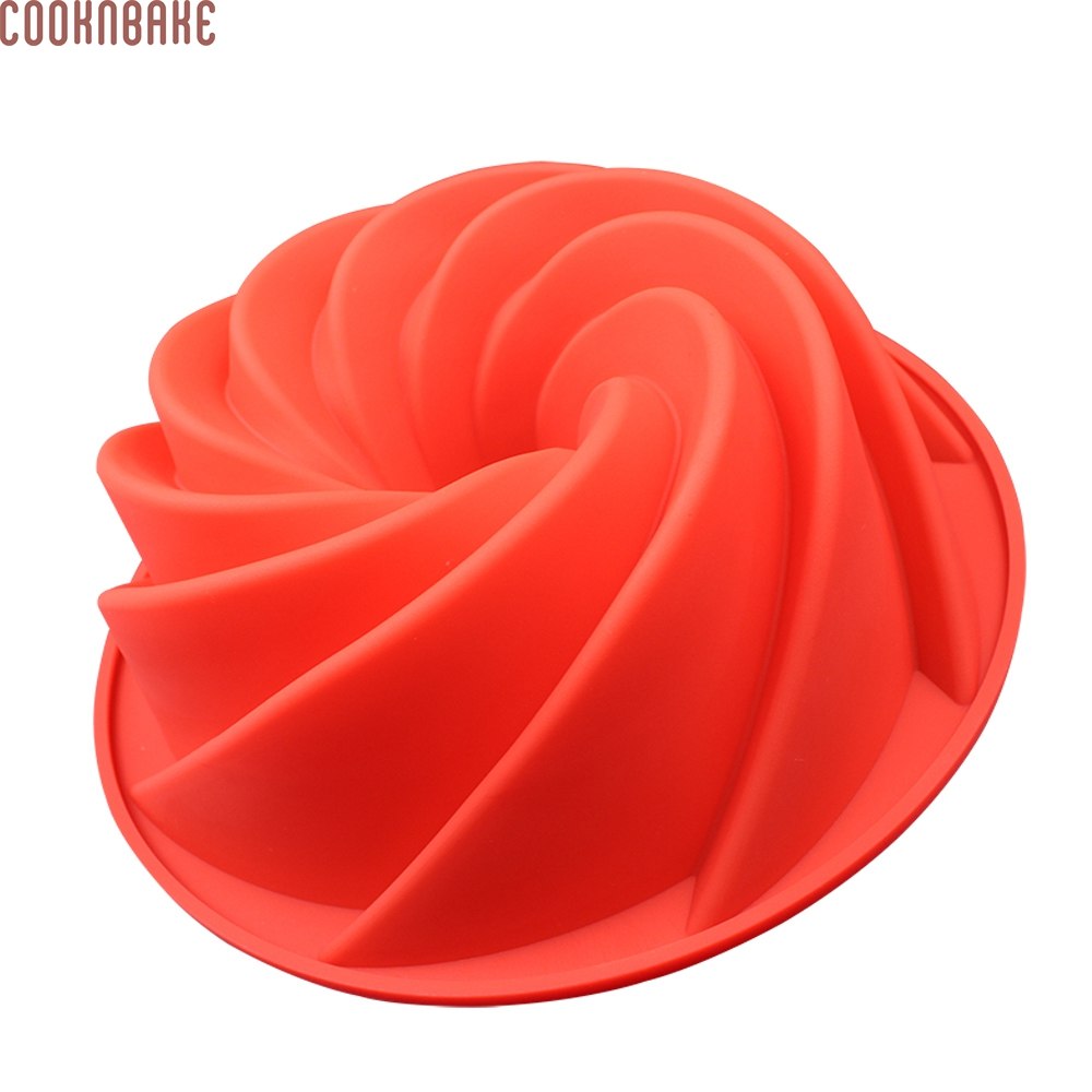 COOKNBAKE DIY Silicone Dessert Bakeware Cake Mold Maelstrom Silicone Big Cake Mold DIY Baking Tool