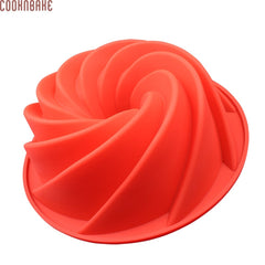 COOKNBAKE DIY Silicone Dessert Bakeware Cake Mold Maelstrom Silicone Big Cake Mold DIY Baking Tool