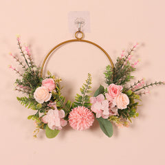 New Wrought Iron Ball Chrysanthemum Water Grass Wall Hanging Home Decoration Door Hanging Artificial Garland Ornaments
