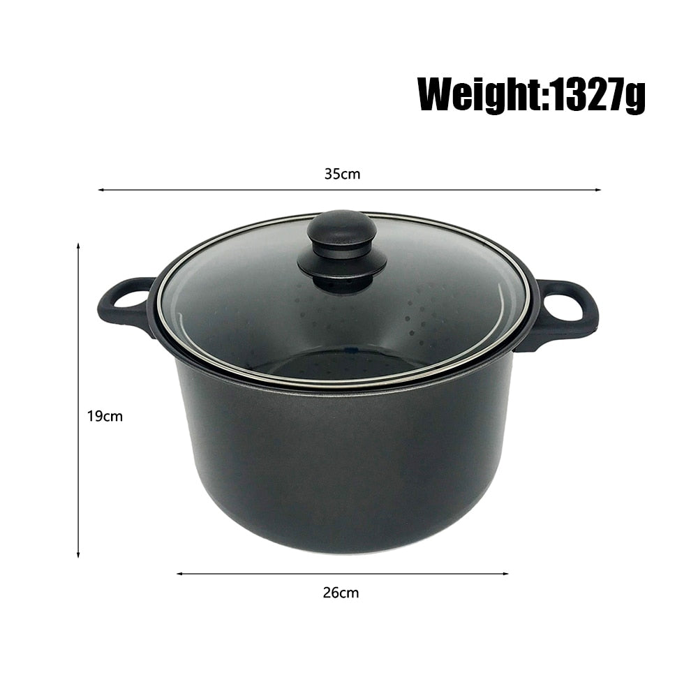 Cooking Pot with Built-In Strainer Water Filter Non-stick Pot Drain Basket Multifunctional Stainless Steel Cooking Pot Dropship