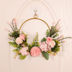 New Wrought Iron Ball Chrysanthemum Water Grass Wall Hanging Home Decoration Door Hanging Artificial Garland Ornaments