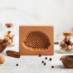 Cookie Mold Cutter Premium Beech Wood Cookie Shortbread Square Wooden Cookie Mold
