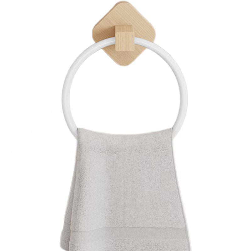 Towel Rack Ring Solid Wood Washcloth Storage Rack Hotel Bathroom Towel Rack Japanese Creative Towel Ring Hanging Rack