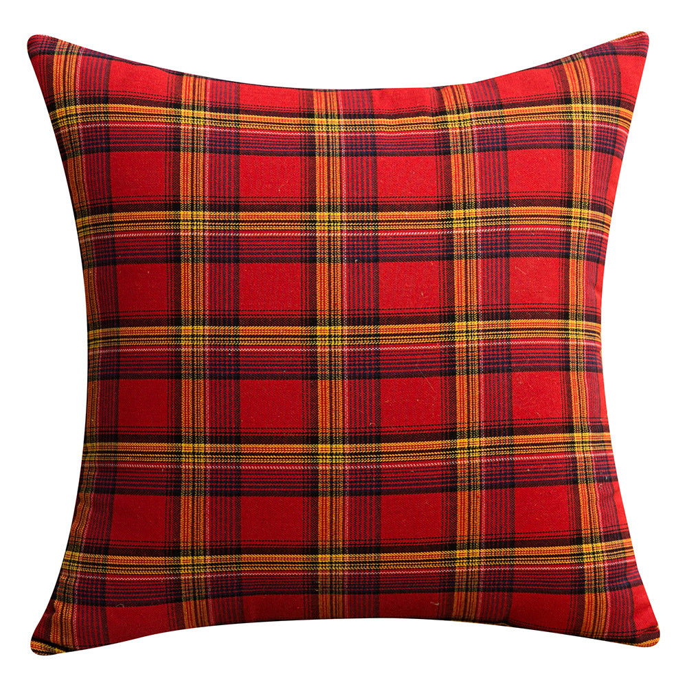 Nordic ins Christmas pillowcase plaid cushion cover living room sofa decorative pillowcase