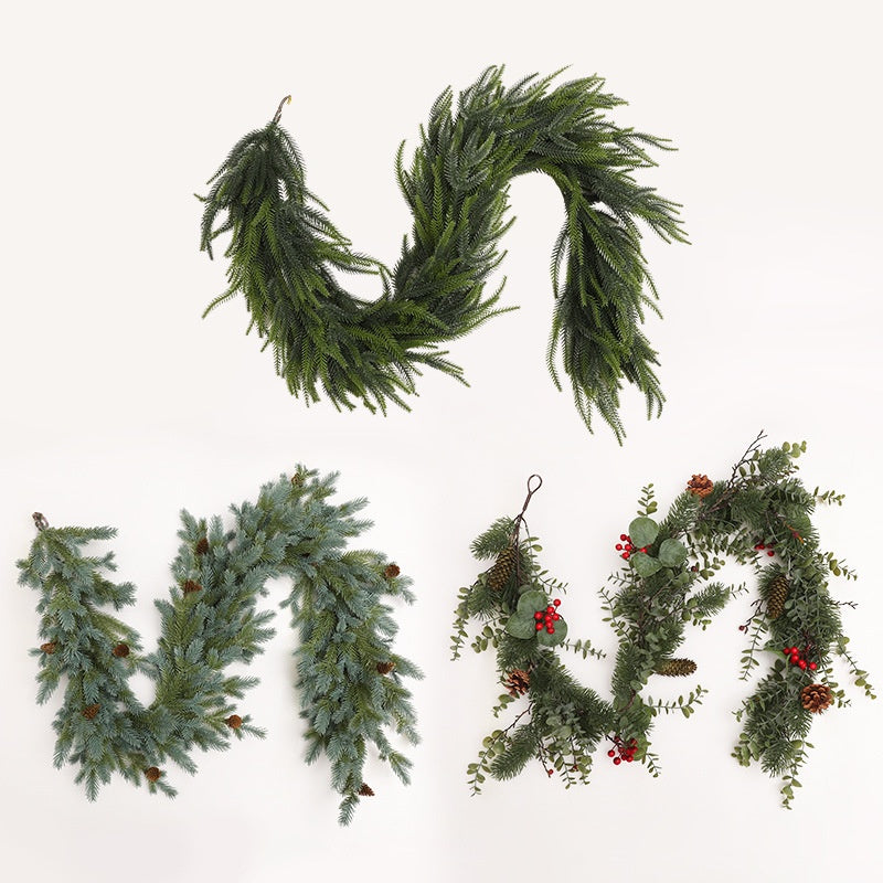 Christmas Decorative Wreath with Fir Branches, Wall Hanging Window Decoration, Artificial Garland for Holiday Display