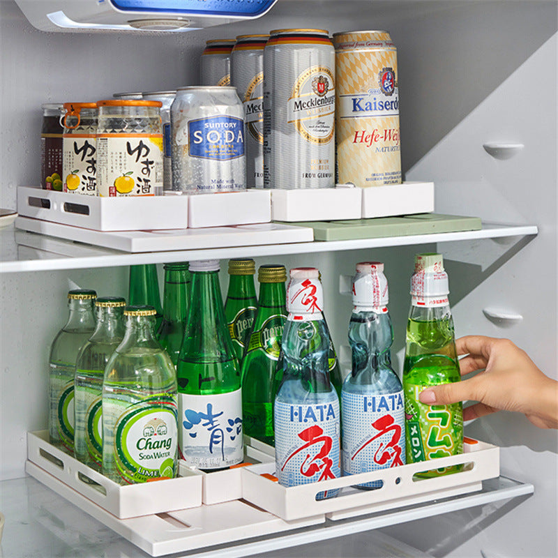 Multi Functional Rotary Pull Organizer Storage Rack Kitchen Desktop Condiment Rack Storage
