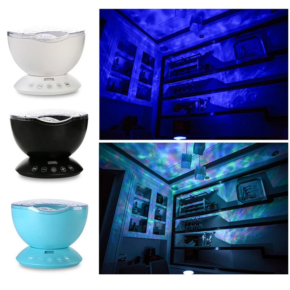 Version Remote ocean  romantic Starlight Projection lamp USB LED Aurora Projection Gifts Decorative Night light
